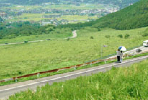 朝霧展望台からの眺め